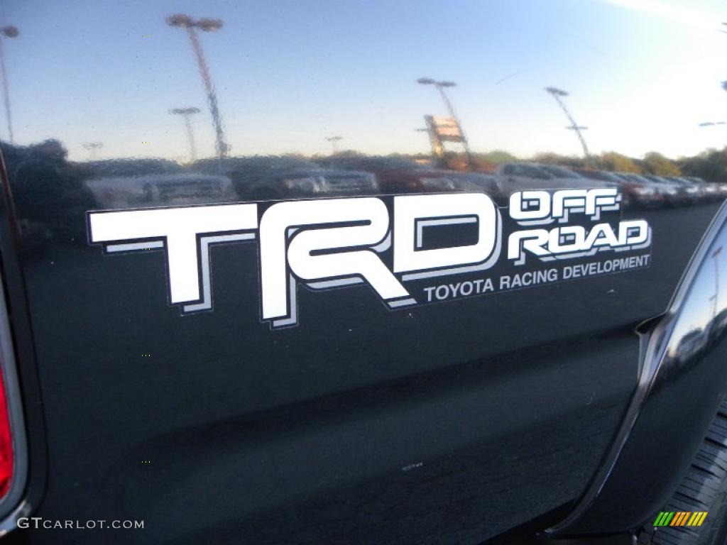 2003 Tacoma V6 TRD Double Cab 4x4 - Black Sand Pearl / Charcoal photo #15