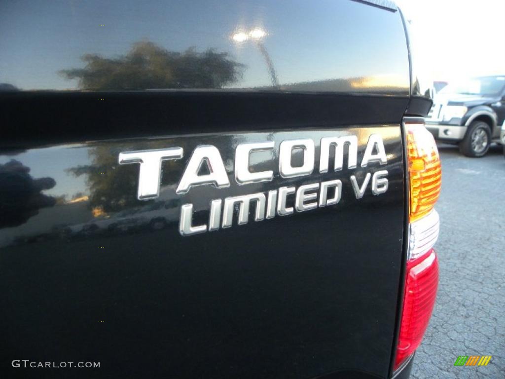 2003 Tacoma V6 TRD Double Cab 4x4 - Black Sand Pearl / Charcoal photo #16