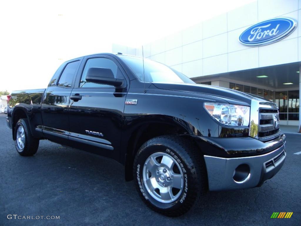 2010 Tundra TRD Double Cab - Black / Graphite Gray photo #1