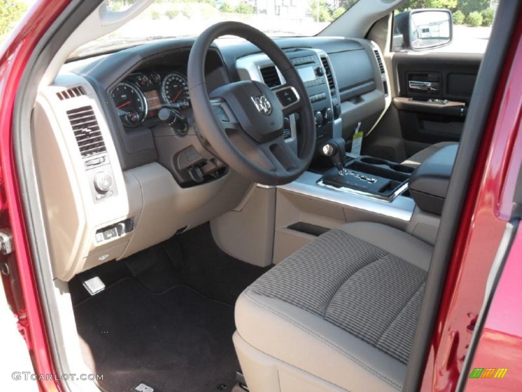 2011 Ram 1500 Big Horn Crew Cab 4x4 - Deep Cherry Red Crystal Pearl / Light Pebble Beige/Bark Brown photo #27