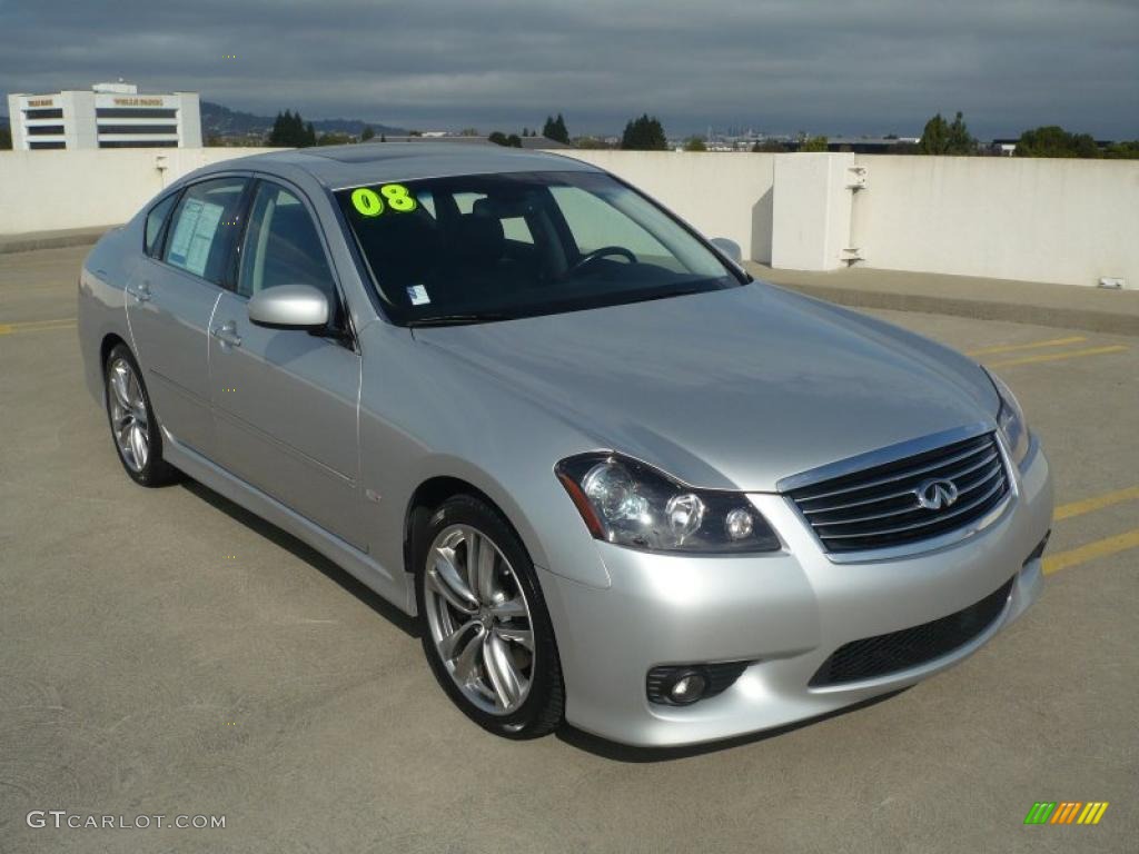 Liquid Platinum Metallic 2008 Infiniti M 45 Sedan Exterior Photo #37481609