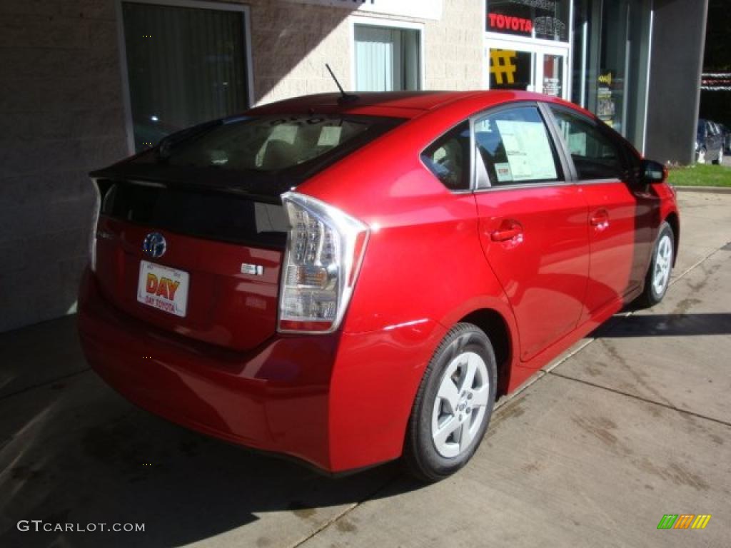 2010 Prius Hybrid III - Barcelona Red Metallic / Bisque photo #2