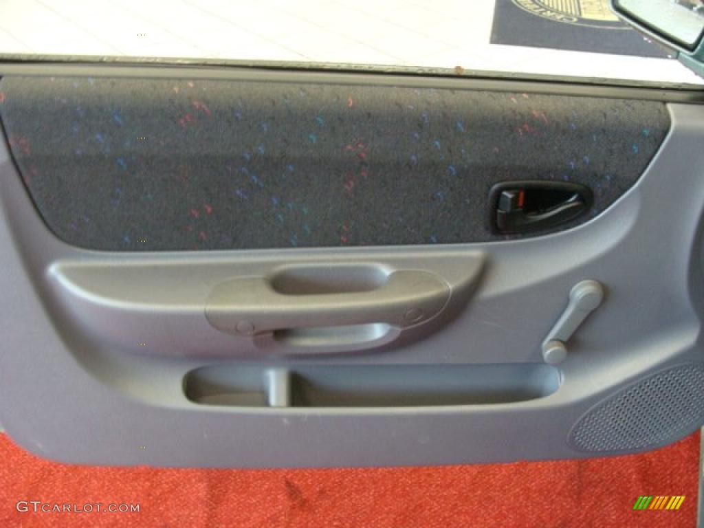 2003 Accent GT Coupe - Quartz Green Metallic / Gray photo #13