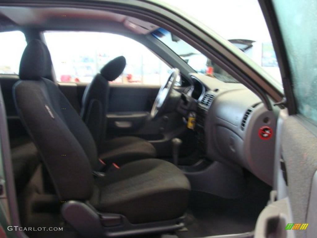 2003 Accent GT Coupe - Quartz Green Metallic / Gray photo #29