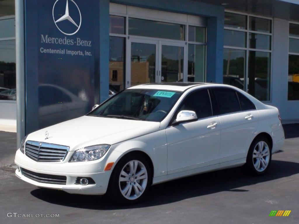 2009 C 300 Luxury - Arctic White / Grey/Black photo #1