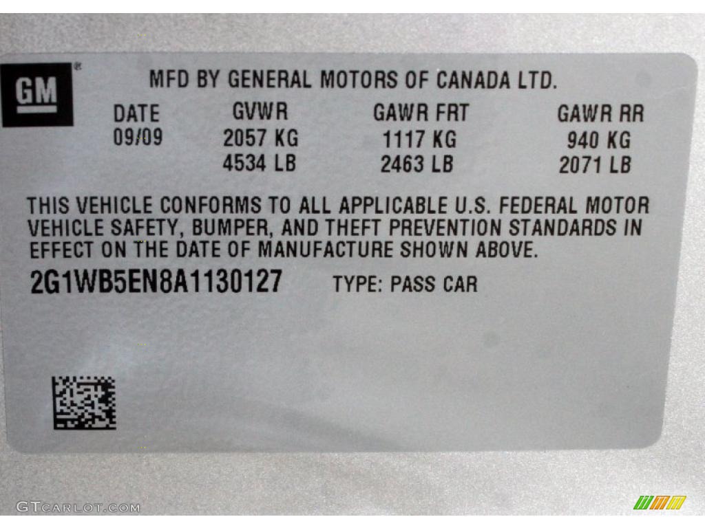 2010 Impala LT - Silver Ice Metallic / Gray photo #26