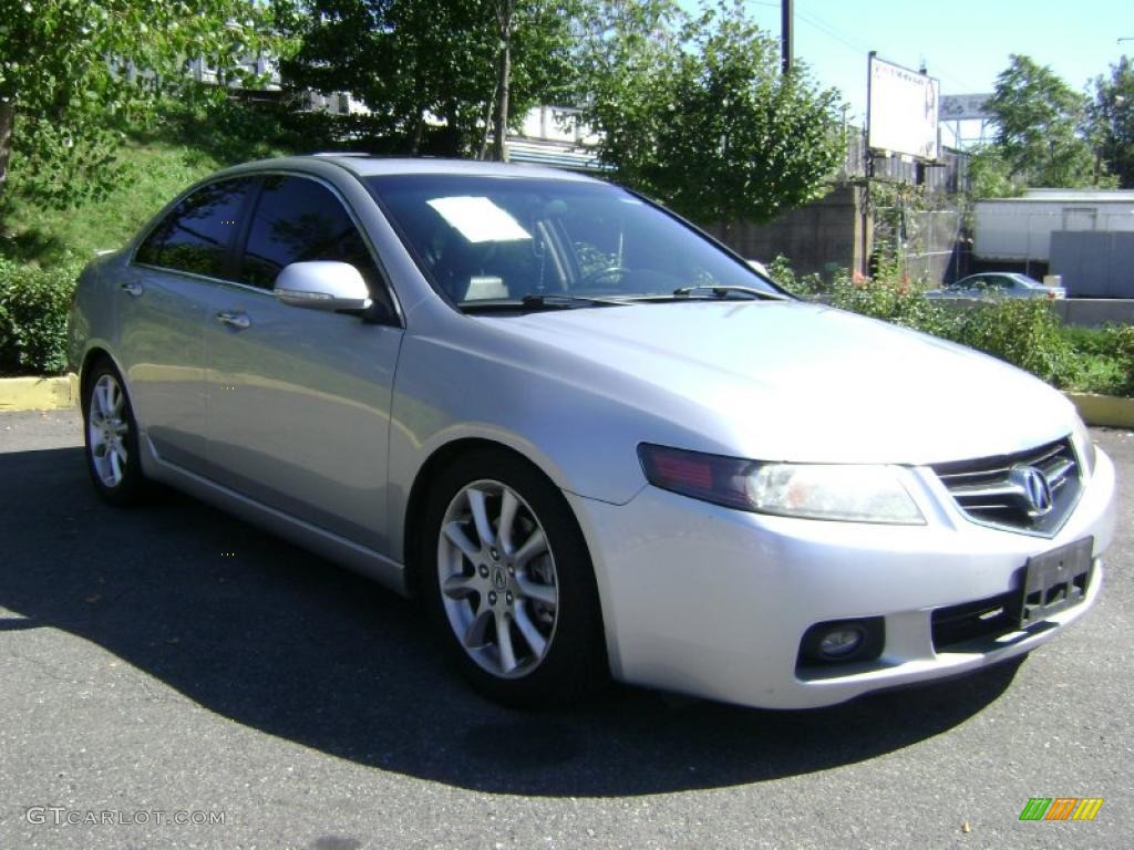 2004 TSX Sedan - Satin Silver Metallic / Ebony photo #1