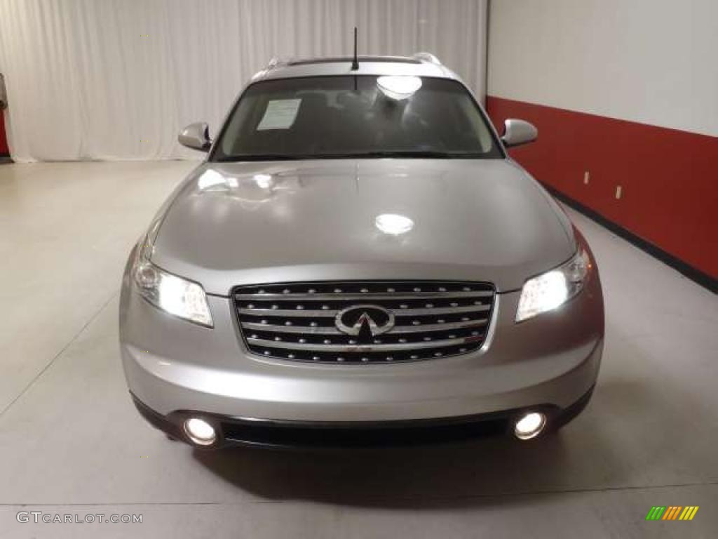 2004 FX 45 AWD - Brilliant Silver Metallic / Black photo #2