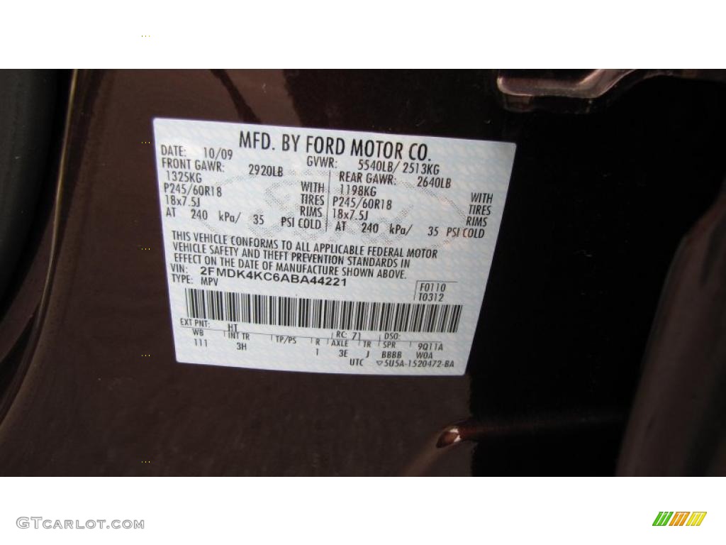 2010 Edge Color Code HT for Cinnamon Metallic Photo #37495500