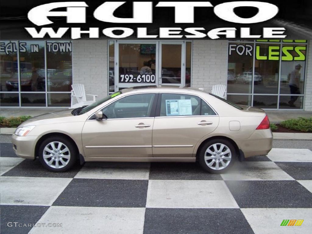 2006 Accord EX-L V6 Sedan - Desert Mist Metallic / Ivory photo #1