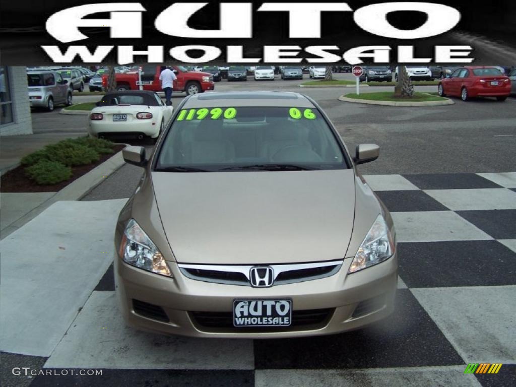 2006 Accord EX-L V6 Sedan - Desert Mist Metallic / Ivory photo #2