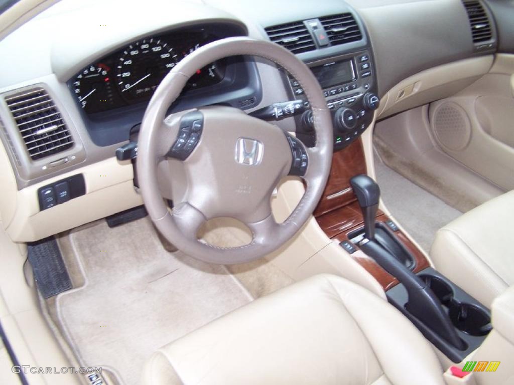 2006 Accord EX-L V6 Sedan - Desert Mist Metallic / Ivory photo #9