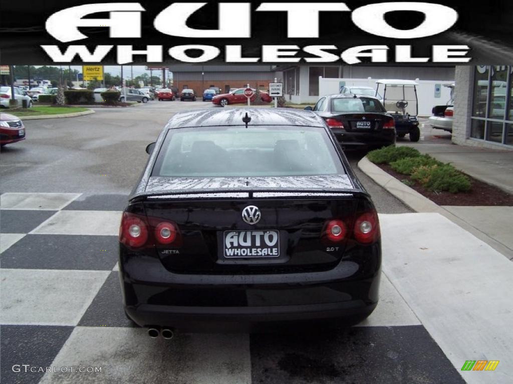 2009 Jetta Wolfsburg Edition Sedan - Black Uni / Anthracite photo #3