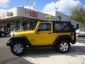 2008 Detonator Yellow Jeep Wrangler X 4x4  photo #1