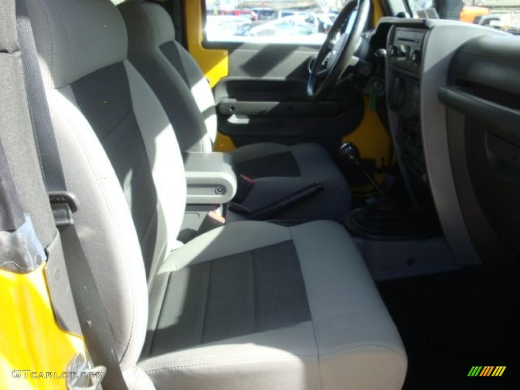 2008 Wrangler X 4x4 - Detonator Yellow / Dark Slate Gray/Medium Slate Gray photo #14