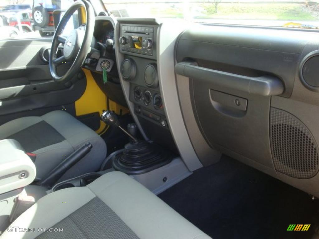 2008 Wrangler X 4x4 - Detonator Yellow / Dark Slate Gray/Medium Slate Gray photo #15