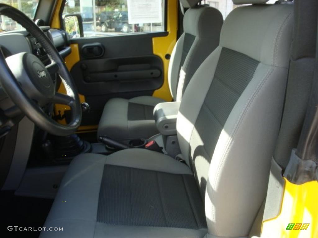 2008 Wrangler X 4x4 - Detonator Yellow / Dark Slate Gray/Medium Slate Gray photo #18