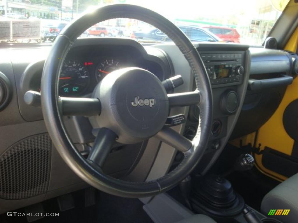 2008 Wrangler X 4x4 - Detonator Yellow / Dark Slate Gray/Medium Slate Gray photo #19