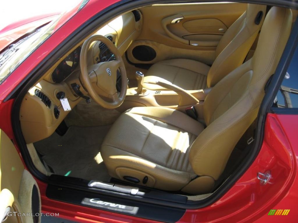 Savanna Beige Interior 2000 Porsche 911 Carrera Coupe Photo #37499492