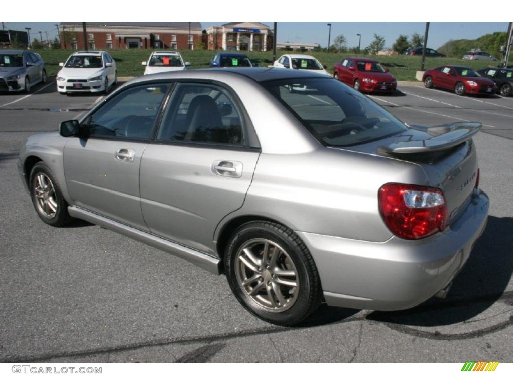 2005 Impreza WRX Sedan - Crystal Grey Metallic / Black photo #3