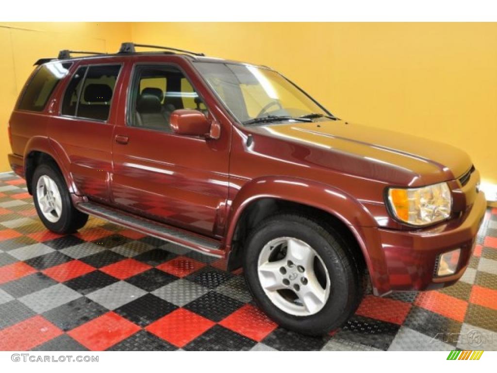 2001 QX4 4x4 - Burgundy Metallic / Graphite photo #1
