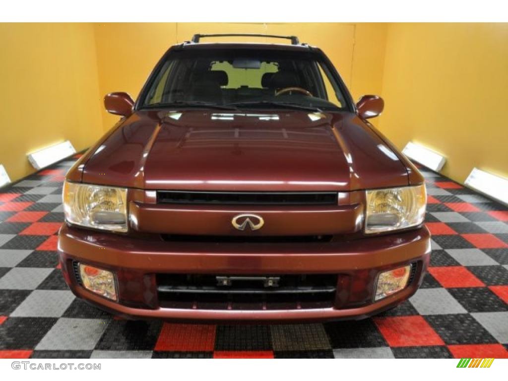 2001 QX4 4x4 - Burgundy Metallic / Graphite photo #2