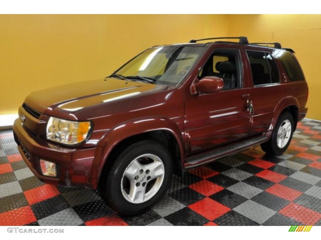 2001 QX4 4x4 - Burgundy Metallic / Graphite photo #3