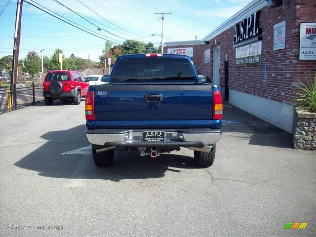 2002 Sierra 1500 SLT Regular Cab 4x4 - Indigo Blue Metallic / Graphite photo #4