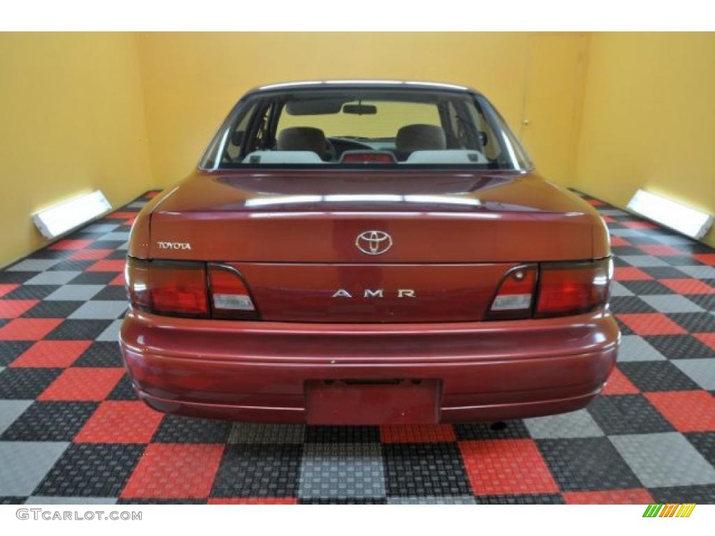 1995 Camry DX Sedan - Sunfire Red Metallic / Beige photo #5