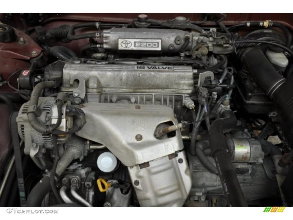 1995 Camry DX Sedan - Sunfire Red Metallic / Beige photo #17