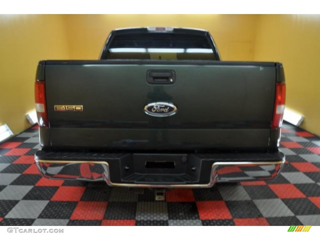 2004 F150 XLT SuperCrew 4x4 - Aspen Green Metallic / Dark Flint photo #5