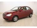 2009 Wine Red Hyundai Accent GLS 4 Door  photo #3