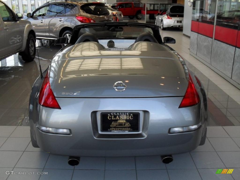 2005 350Z Touring Roadster - Silverstone Metallic / Charcoal photo #5