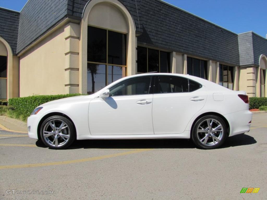 2009 IS 250 - Starfire White Pearl / Black photo #4