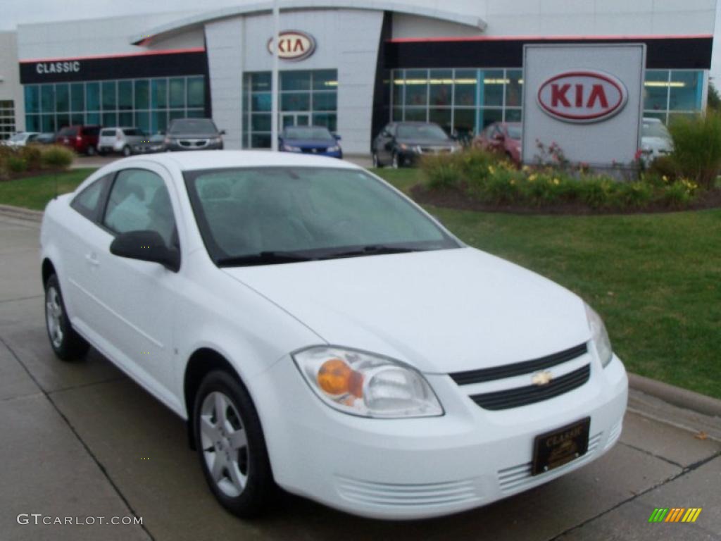 2006 Cobalt LS Coupe - Summit White / Gray photo #1