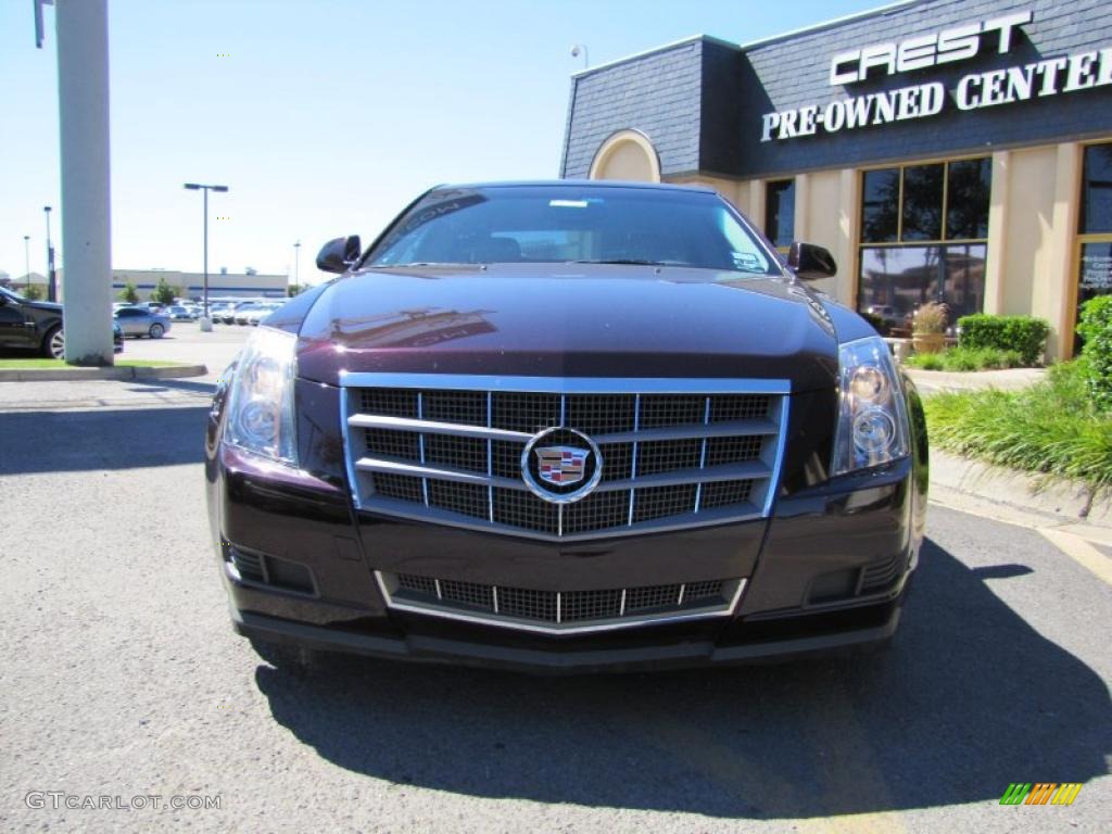 2009 CTS Sedan - Black Cherry / Light Titanium/Ebony photo #2