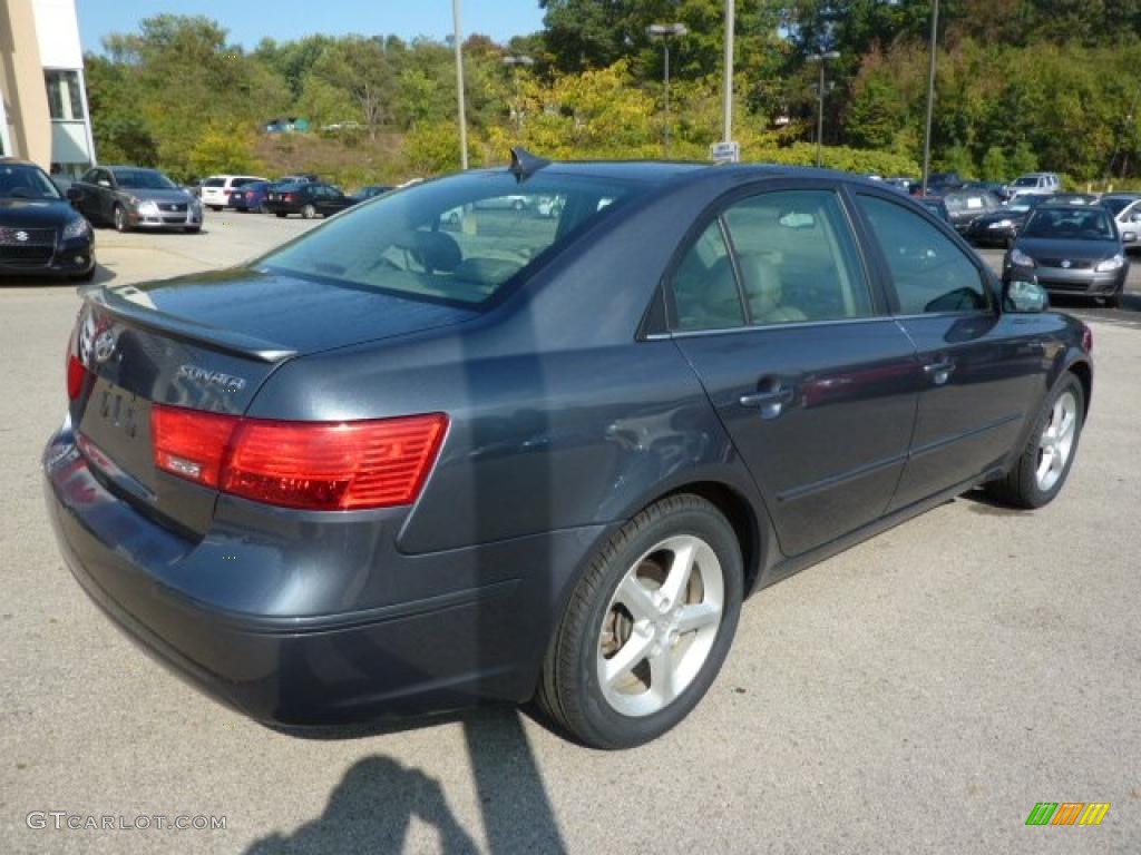 2009 Sonata SE - Slate Blue / Gray photo #2