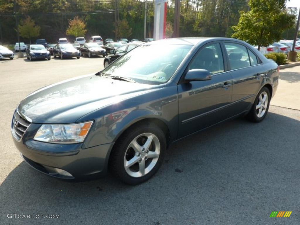 2009 Sonata SE - Slate Blue / Gray photo #6