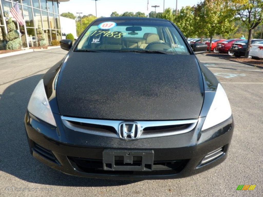 2007 Accord SE V6 Sedan - Nighthawk Black Pearl / Ivory photo #7