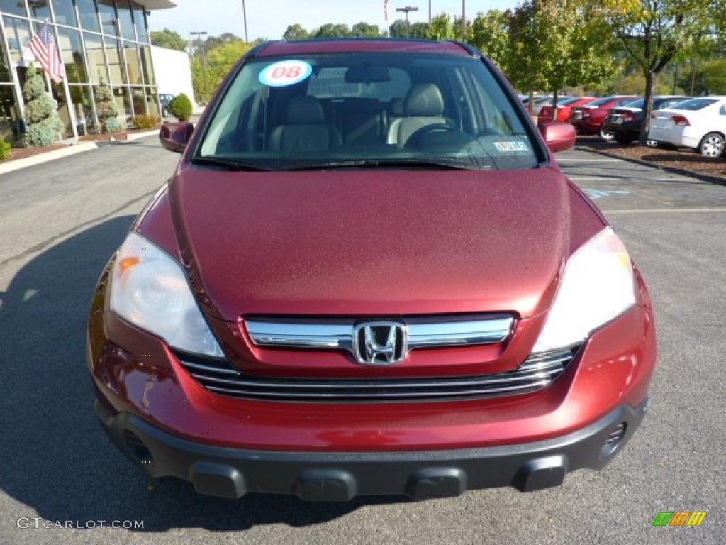 2008 CR-V EX-L 4WD - Tango Red Pearl / Gray photo #7