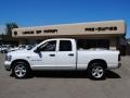 2007 Bright White Dodge Ram 1500 Big Horn Edition Quad Cab  photo #4