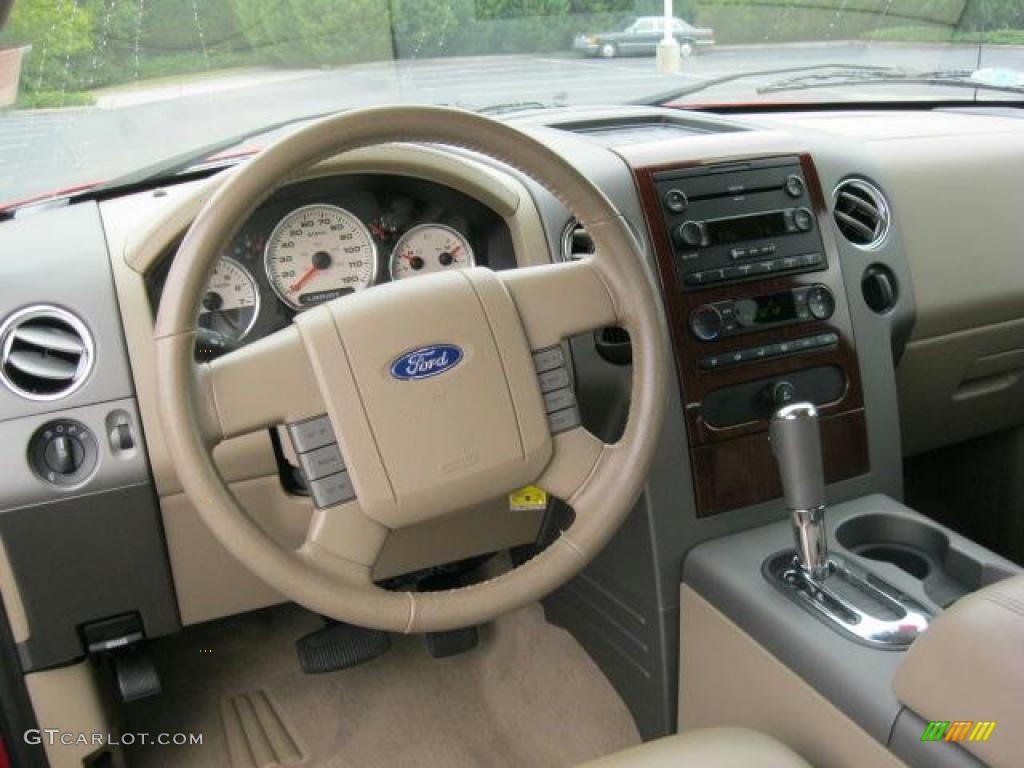 2005 F150 XLT SuperCab - Bright Red / Tan photo #5