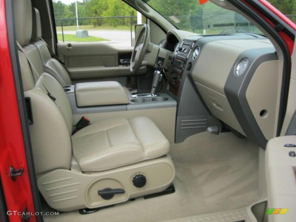 2005 F150 XLT SuperCab - Bright Red / Tan photo #16