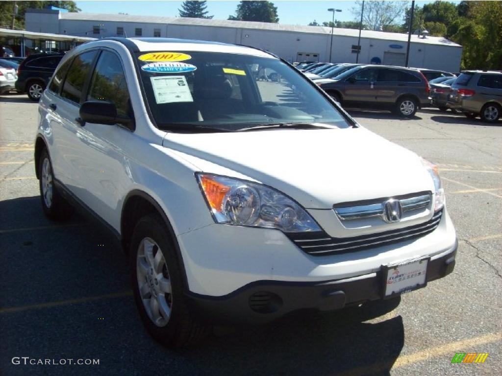 2007 CR-V EX 4WD - Taffeta White / Gray photo #1