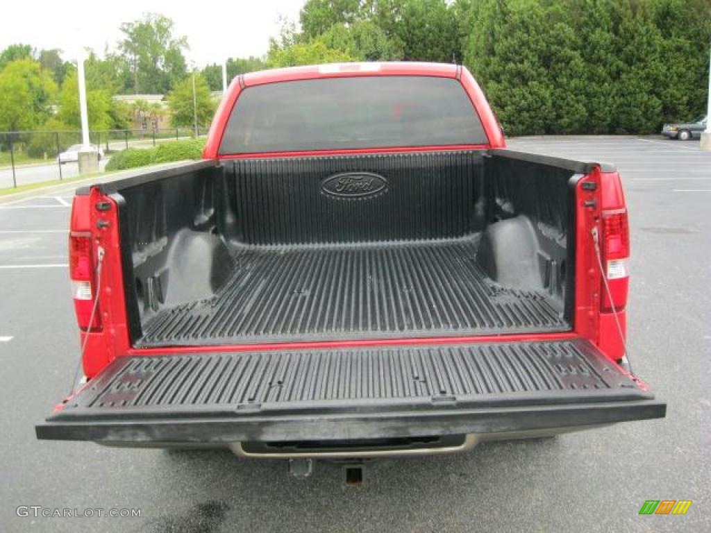 2005 F150 XLT SuperCab - Bright Red / Tan photo #27