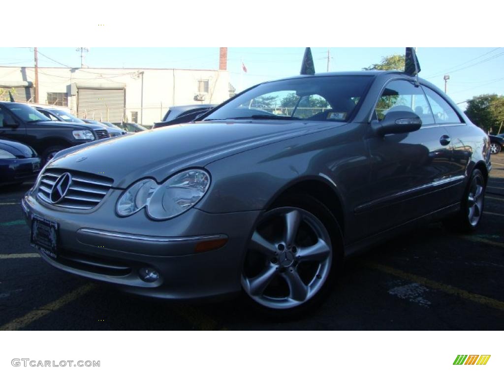 2005 CLK 320 Coupe - Pewter Metallic / Charcoal photo #1