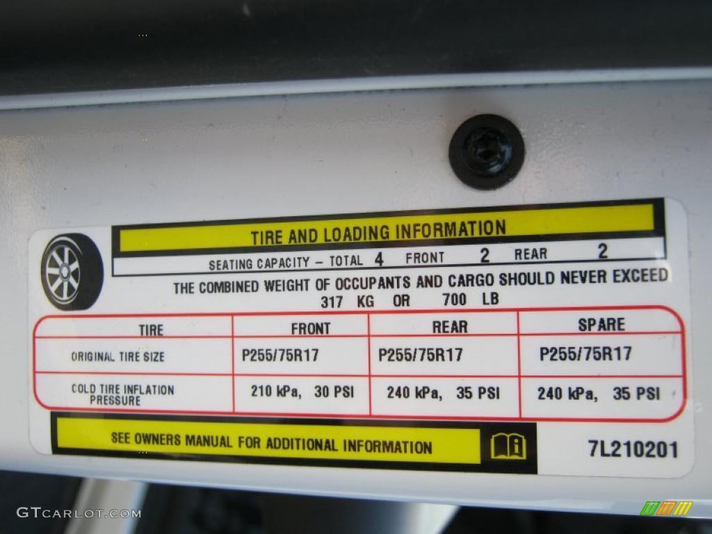 2007 Jeep Wrangler X 4x4 Info Tag Photos