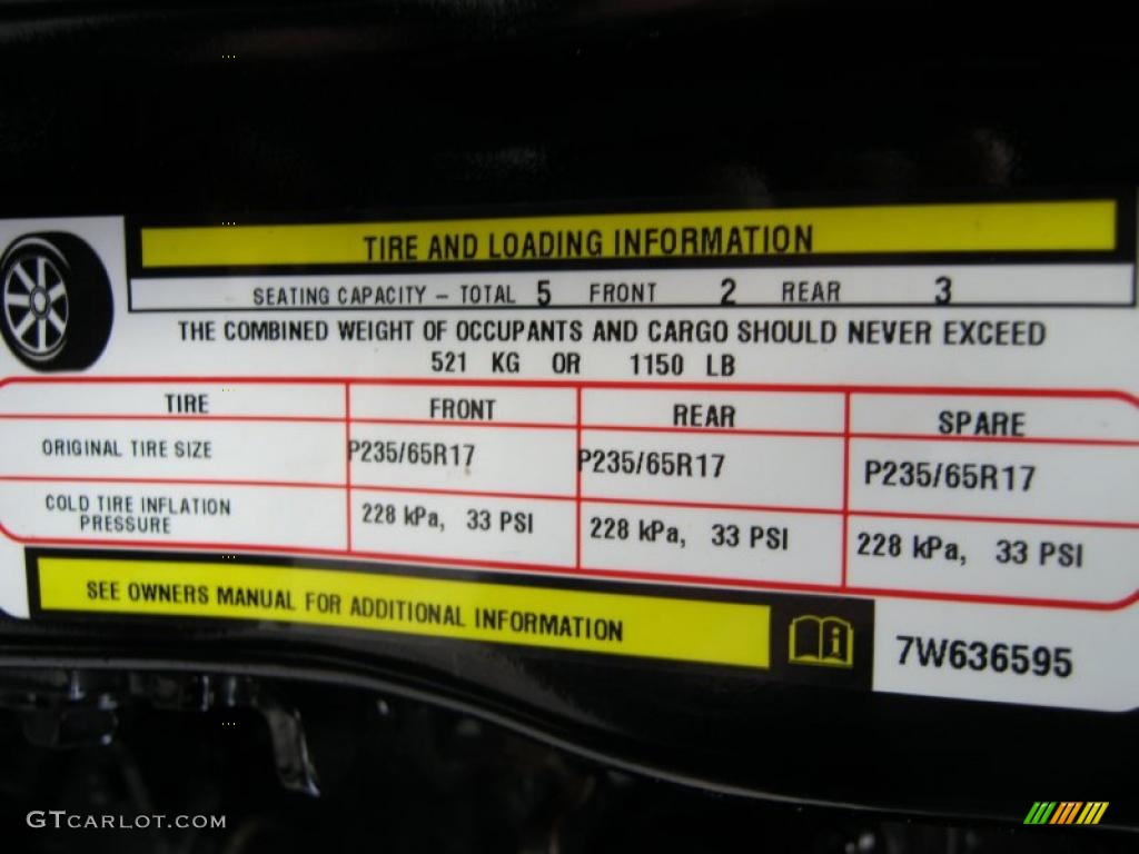 2007 Dodge Nitro SXT 4x4 Info Tag Photos