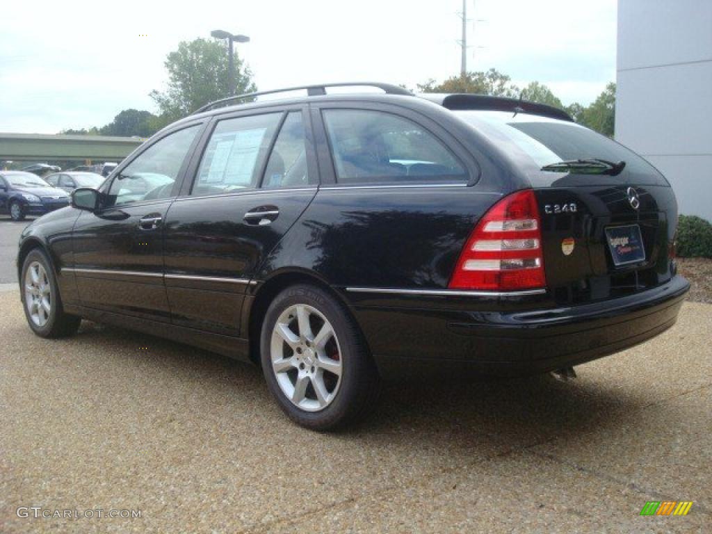 2005 C 240 Wagon - Black / Black photo #4