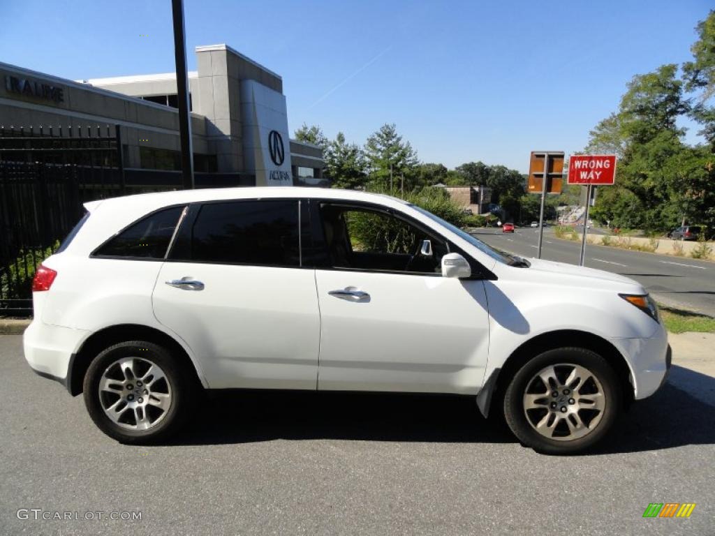2007 MDX Technology - Aspen White Pearl / Parchment photo #3